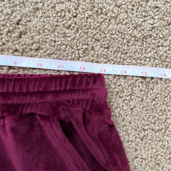 Amazon Women's Purple Velour Drawstring Waist Jogger Sweatpants Size Small - Picture 4 of 8
